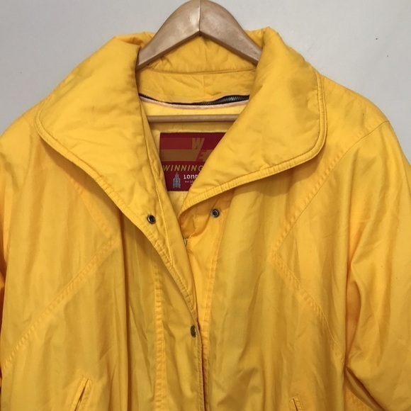 Vintage London Fog Winning Edge Yellow Jacket Windbreaker thinsulate 13/14 - Picture 2 of 13